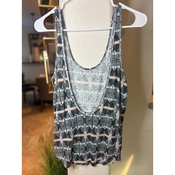 Joe's Jeans Women's Tribal Knit Open Back Linen Tank Top Size Small 2-6 - Picture 2 of 4